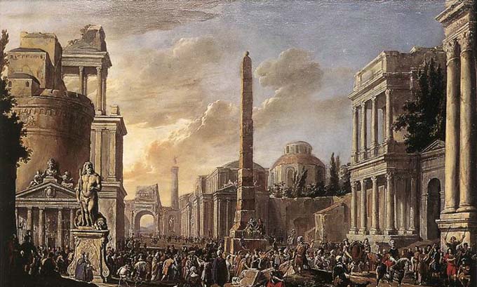 Antique Forum with a Triumphal Procession